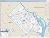 Arlington, Va Carrier Route Wall Map