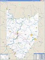 Armstrong, Pa Carrier Route Wall Map