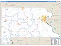 Atchison, Ks Carrier Route Wall Map