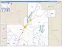 Atoka, Ok Carrier Route Wall Map