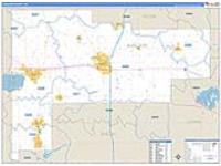 Auglaize, Oh Carrier Route Wall Map
