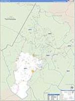 Avery, Nc Carrier Route Wall Map