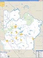 Avoyelles Parish (), La Carrier Route Wall Map