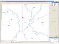 Baca, Co Carrier Route Wall Map