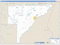 Baker, Ga Carrier Route Wall Map