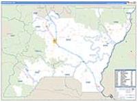 Baker, Or Carrier Route Wall Map