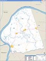Ballard, Ky Carrier Route Wall Map