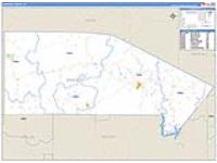 Bandera, Tx Carrier Route Wall Map