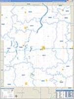 Barnes, Nd Carrier Route Wall Map