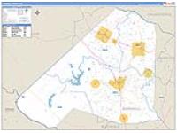 Barnwell, Sc Carrier Route Wall Map
