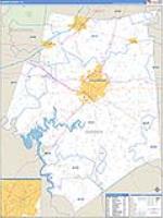 Barren, Ky Carrier Route Wall Map