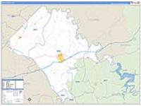 Bath, Ky Carrier Route Wall Map