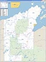 Bayfield, Wi Carrier Route Wall Map