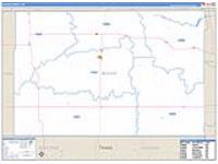 Beaver, Ok Carrier Route Wall Map