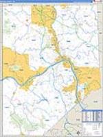 Beaver, Pa Carrier Route Wall Map