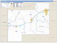 Beckham, Ok Carrier Route Wall Map