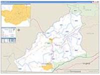 Bell, Ky Carrier Route Wall Map