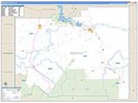 Benewah, Id Carrier Route Wall Map