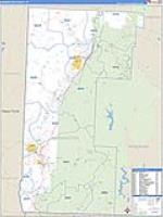 Bennington, Vt Carrier Route Wall Map