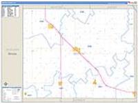 Benton, In Carrier Route Wall Map