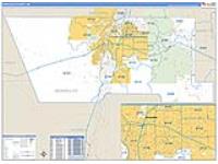 Bernalillo, Nm Carrier Route Wall Map