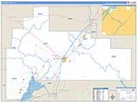 Bingham, Id Carrier Route Wall Map