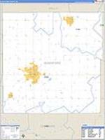 Blackford, In Carrier Route Wall Map