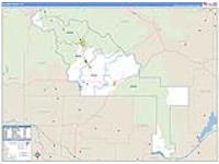 Blaine, Id Carrier Route Wall Map