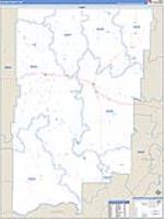 Blaine, Mt Carrier Route Wall Map