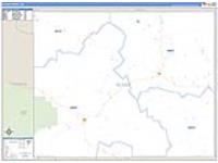 Blaine, Ne Carrier Route Wall Map