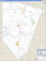 Blanco, Tx Carrier Route Wall Map