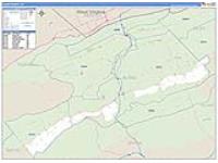 Bland, Va Carrier Route Wall Map