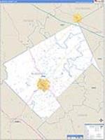 Bleckley, Ga Carrier Route Wall Map