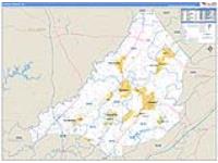 Blount, Al Carrier Route Wall Map