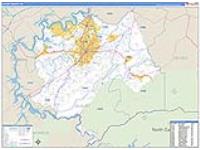 Blount, Tn Carrier Route Wall Map