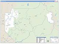 Boise, Id Carrier Route Wall Map