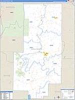 Bollinger, Mo Carrier Route Wall Map