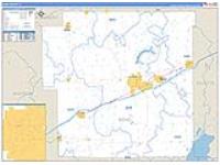 Bond, Il Carrier Route Wall Map