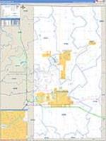 Boone, Il Carrier Route Wall Map