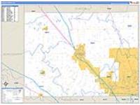 Boone, In Carrier Route Wall Map