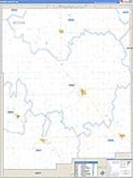 Boone, Ne Carrier Route Wall Map