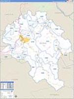 Boone, Wv Carrier Route Wall Map