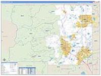 Boulder, Co Carrier Route Wall Map
