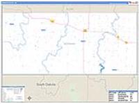 Bowman, Nd Carrier Route Wall Map
