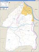 Boyd, Ky Carrier Route Wall Map