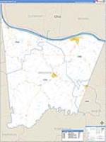Bracken, Ky Carrier Route Wall Map