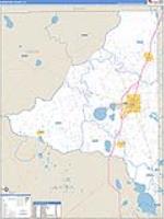 Bradford, Fl Carrier Route Wall Map