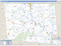 Bradford, Pa Carrier Route Wall Map