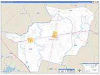Brantley, Ga Carrier Route Wall Map