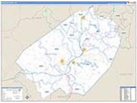 Braxton, Wv Carrier Route Wall Map
